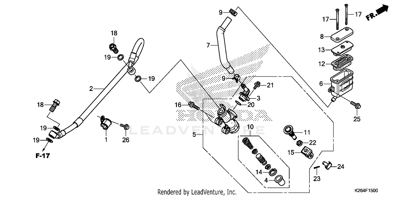 REAR BRAKE MASTER        CYLINDER