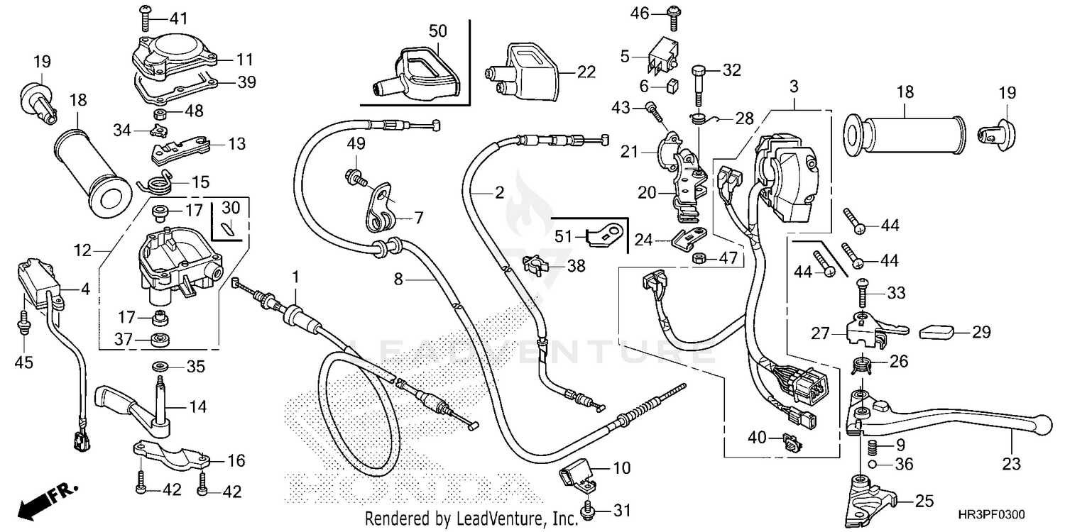 HANDLE LEVER@SWITCH@CABLE