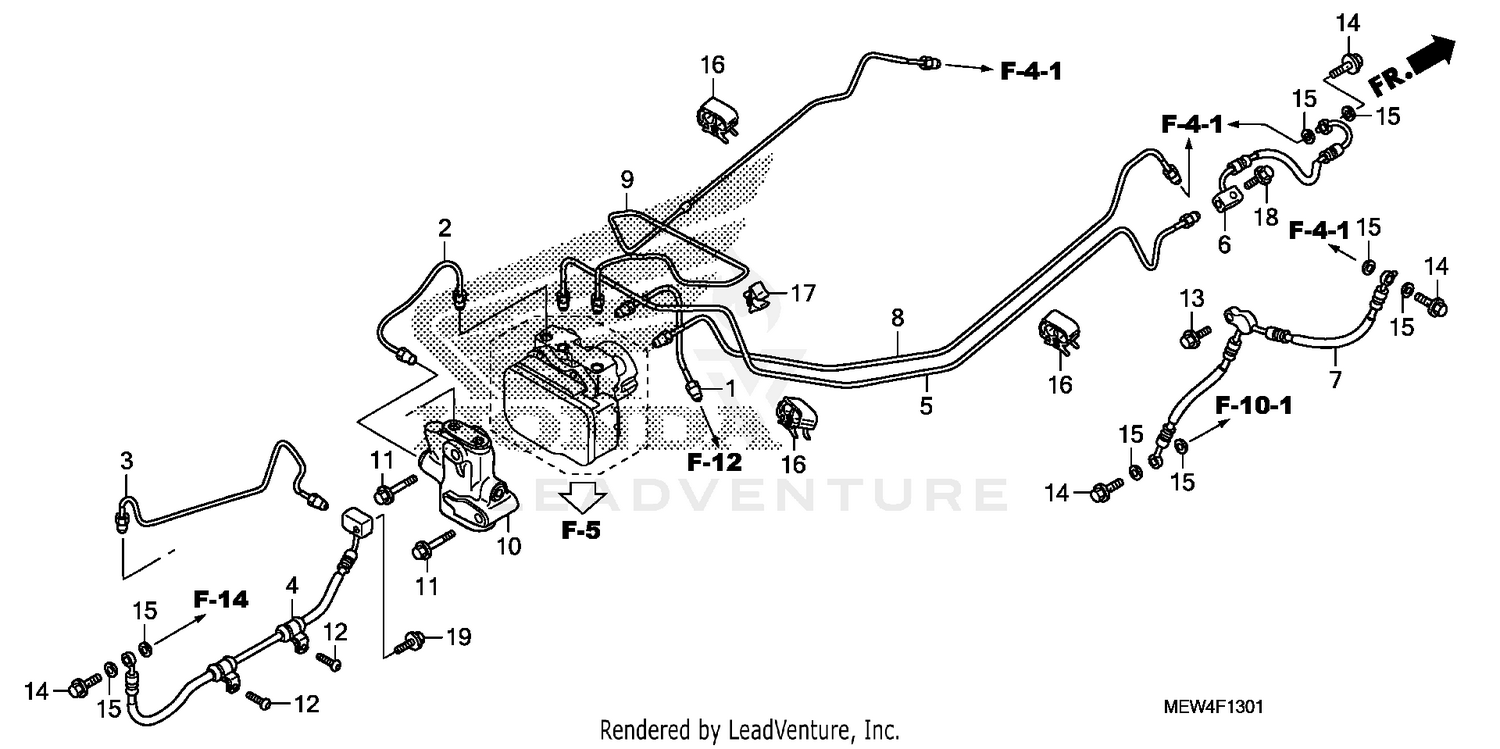 BRAKE LINES + PCV (ABS)