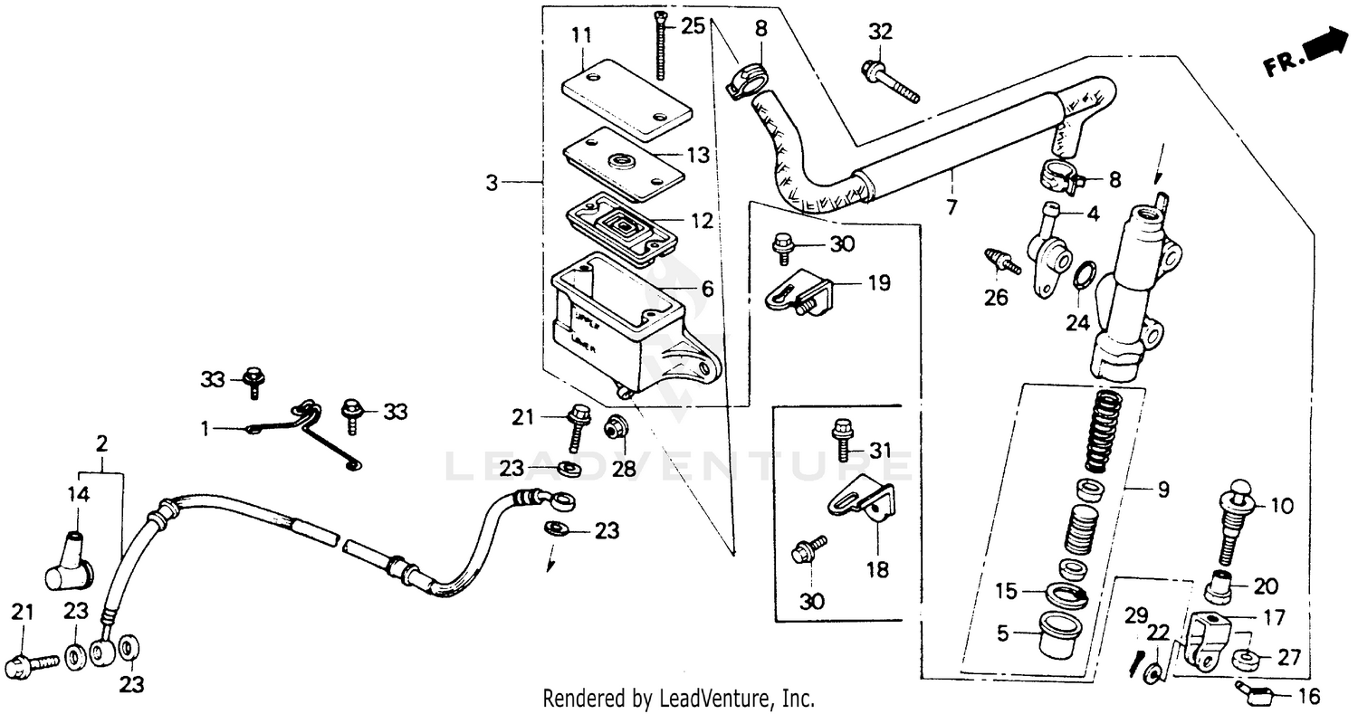 REAR BRAKE MASTER        CYLINDER