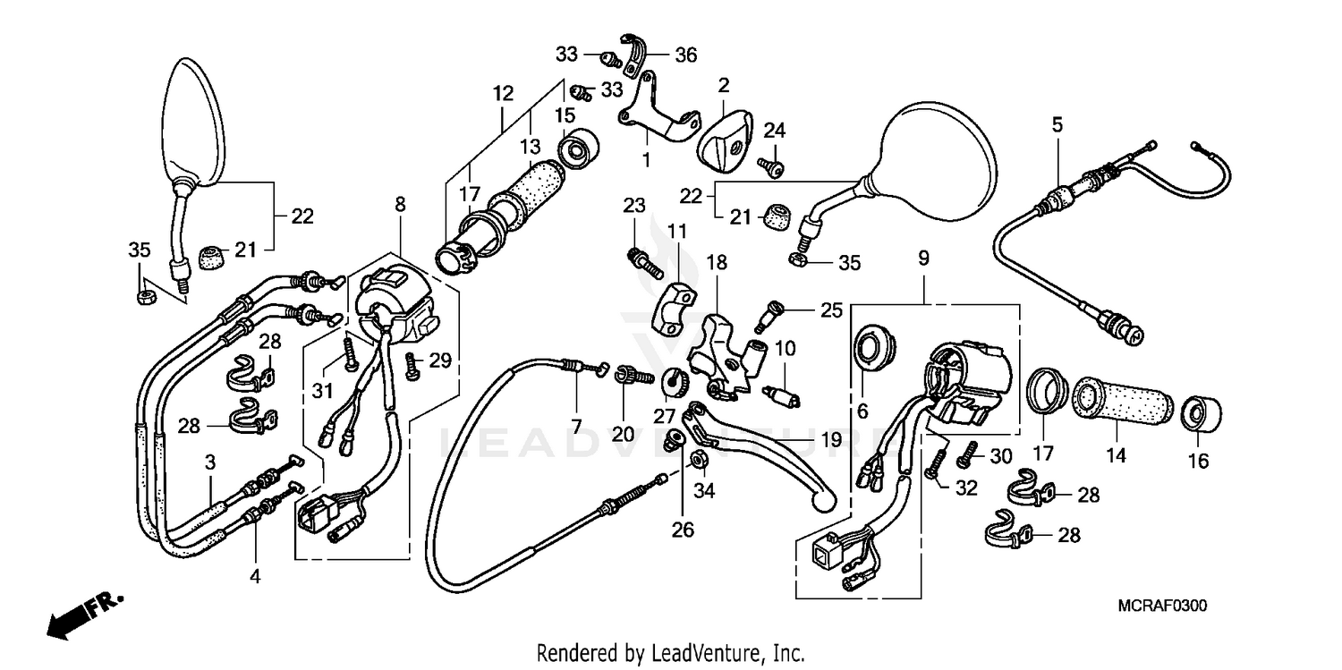 SWITCH + CABLE + LEVER