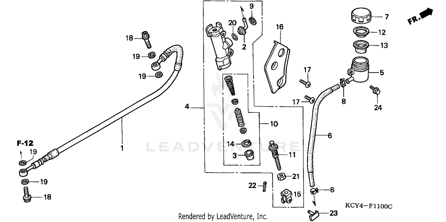 REAR BRAKE MASTER CYLINDER