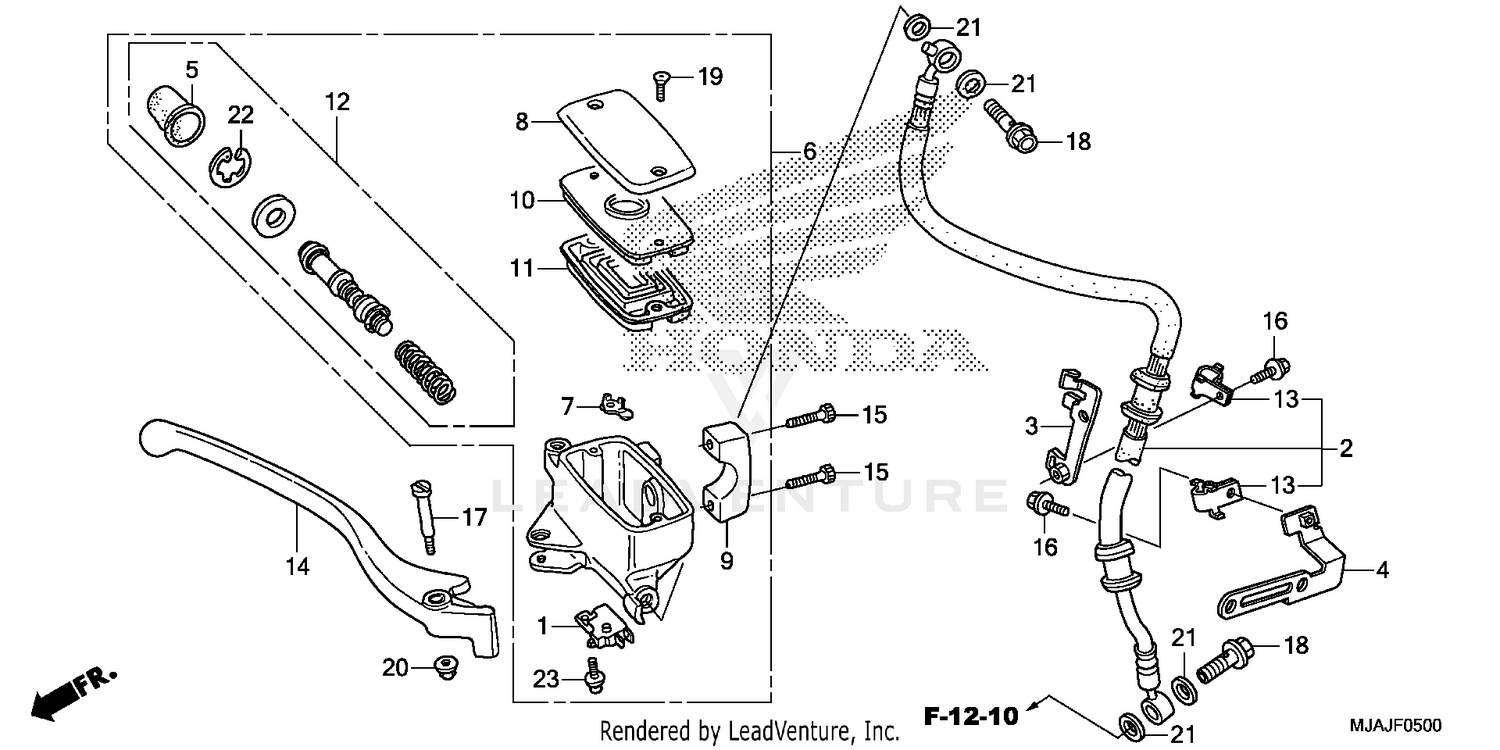 FRONT BRAKE MASTER       CYLINDER (1)