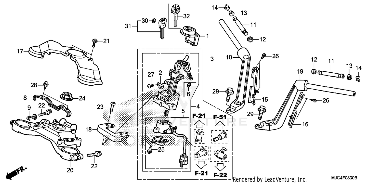 HANDLEBAR + TOP BRIDGE