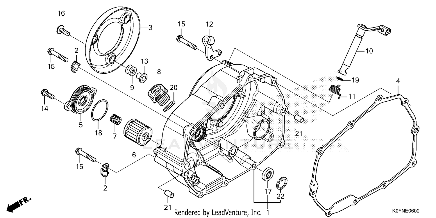 RIGHT CRANKCASE COVER