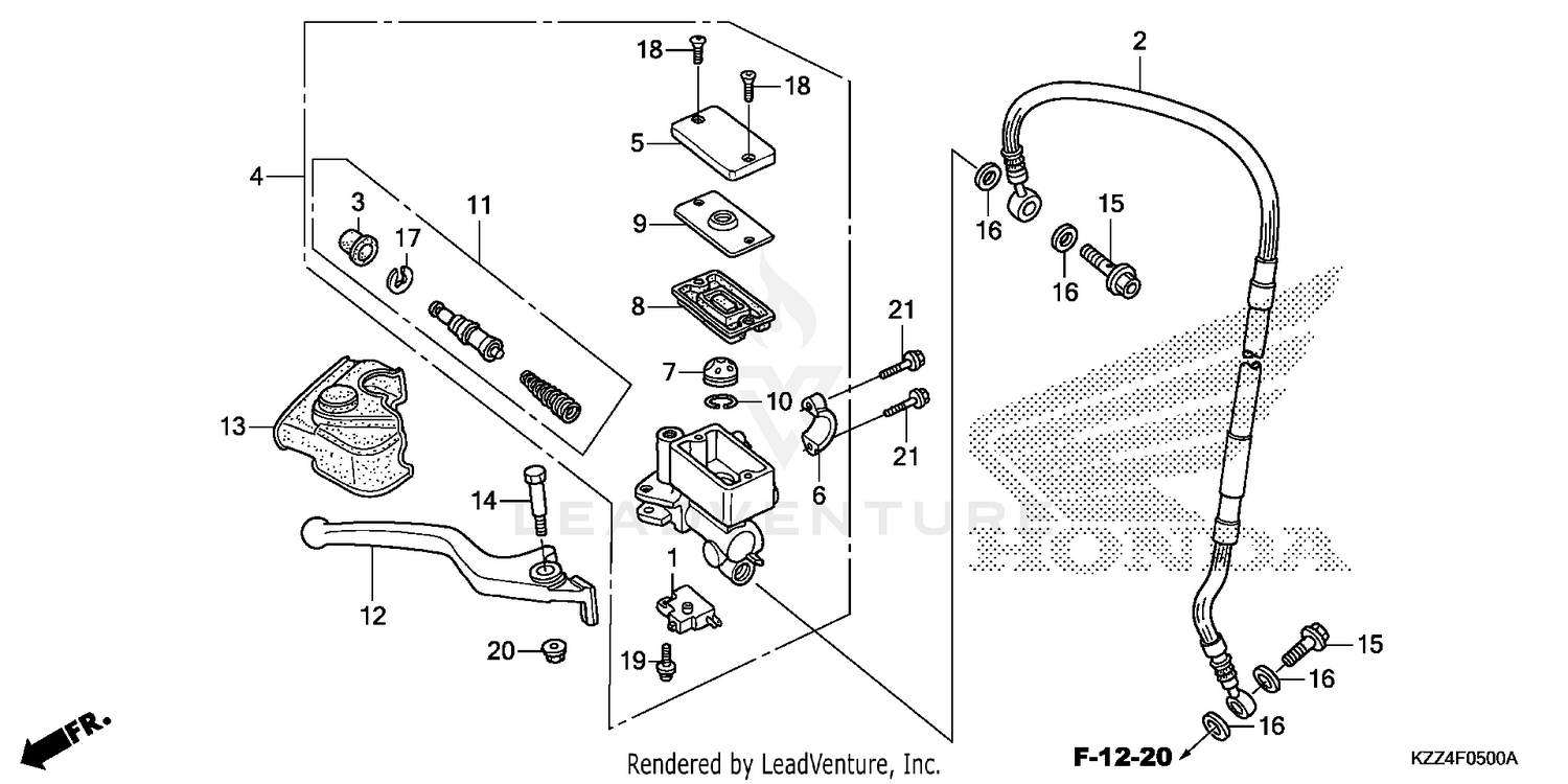 FRONT BRAKE MASTER       CYLINDER