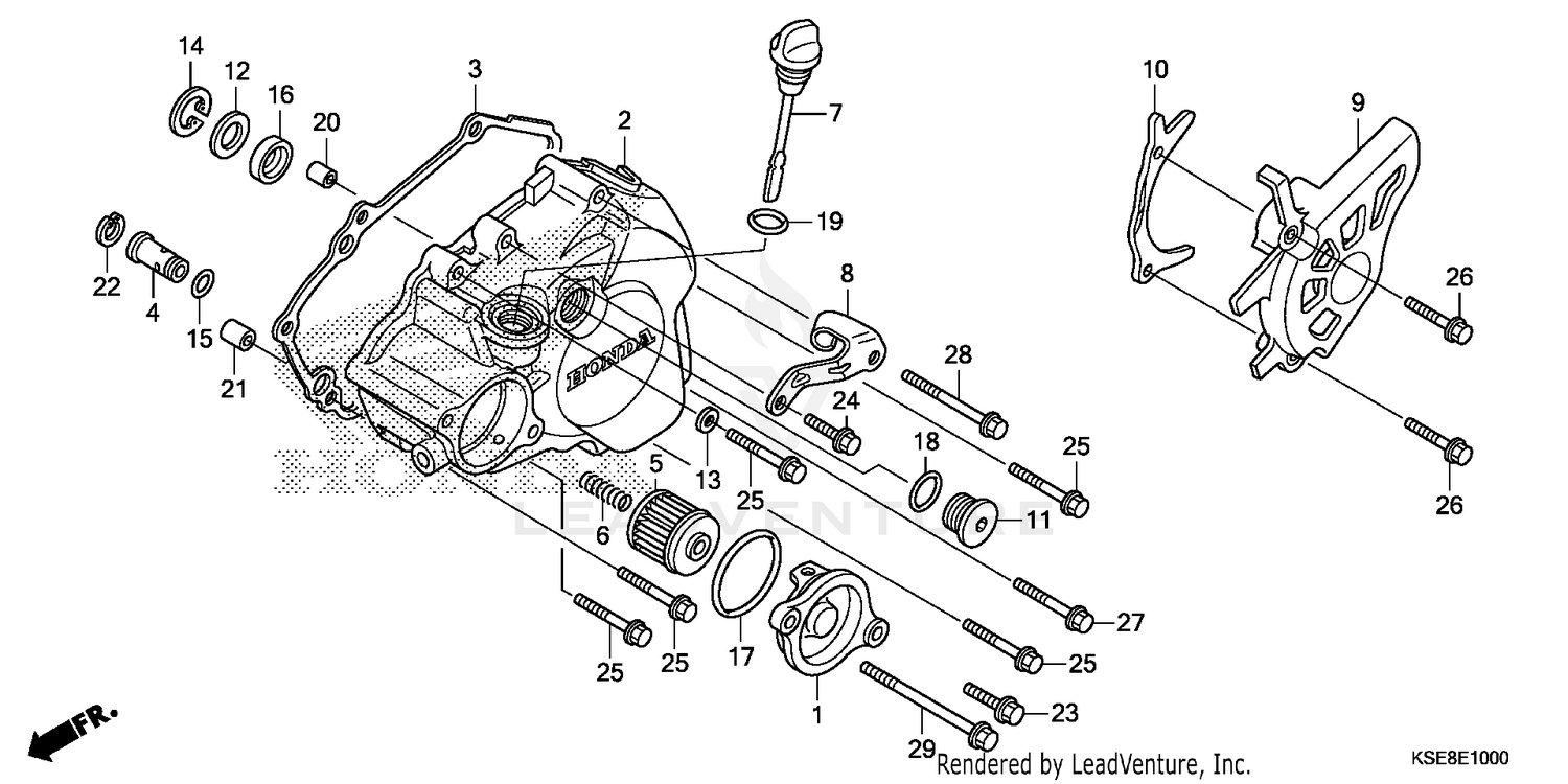 LEFT CRANKCASE COVER