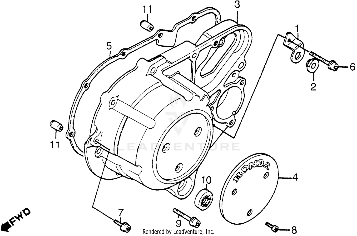 LEFT CRANKCASE COVER