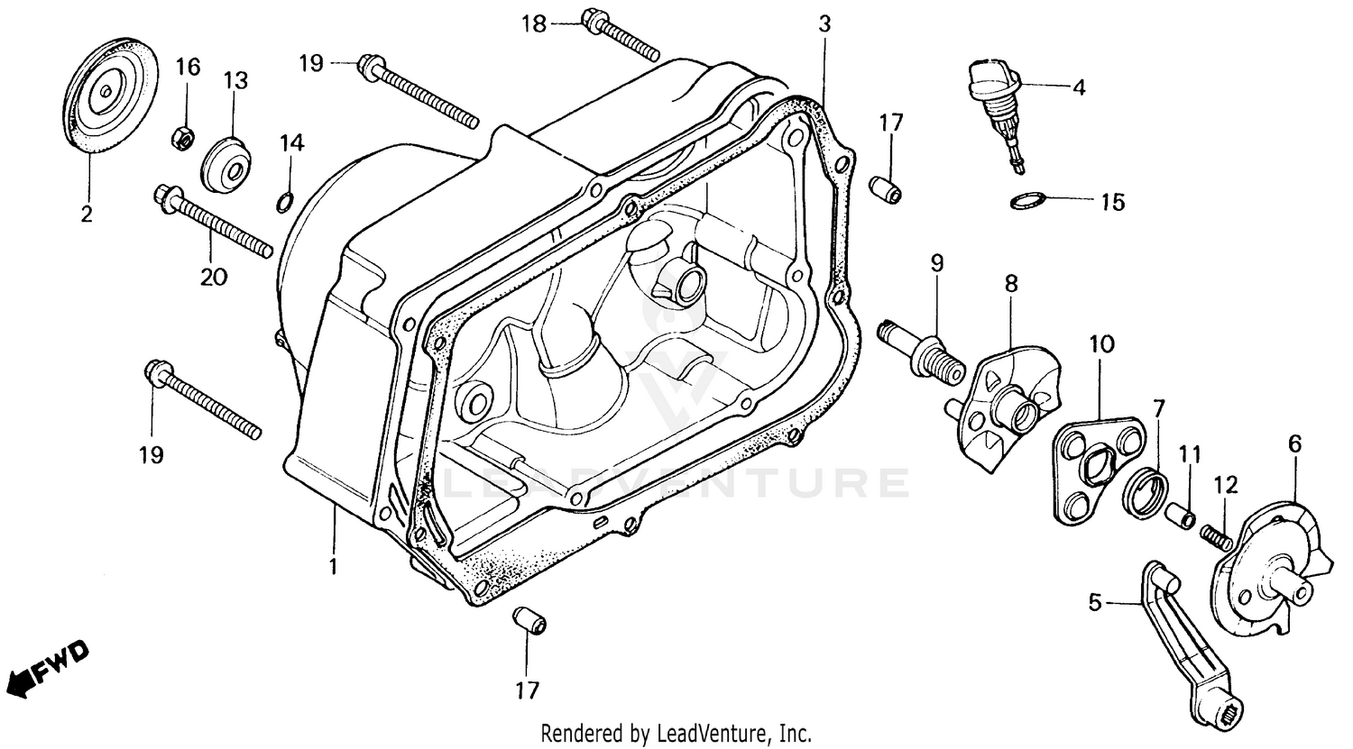 RIGHT CRANKCASE COVER 86