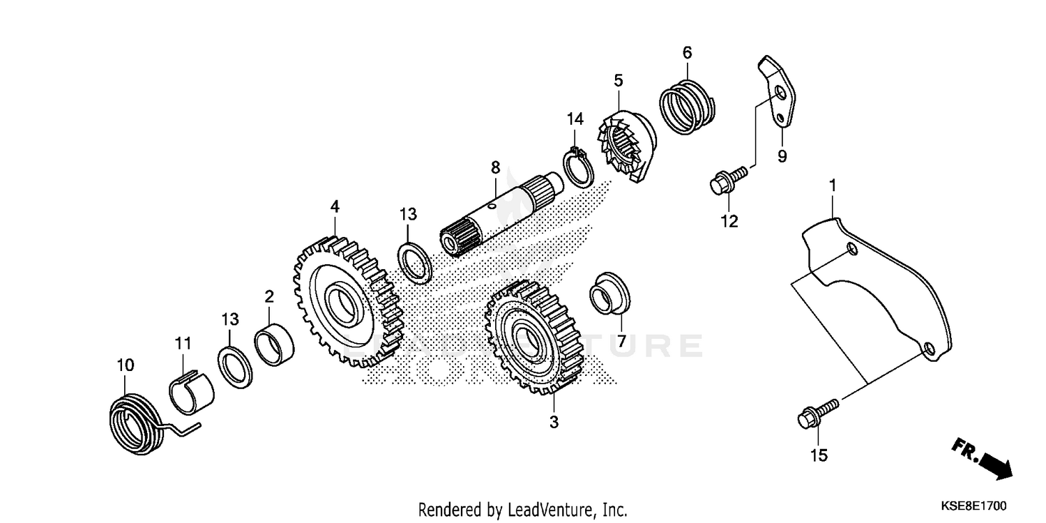 KICK STARTER SPINDLE