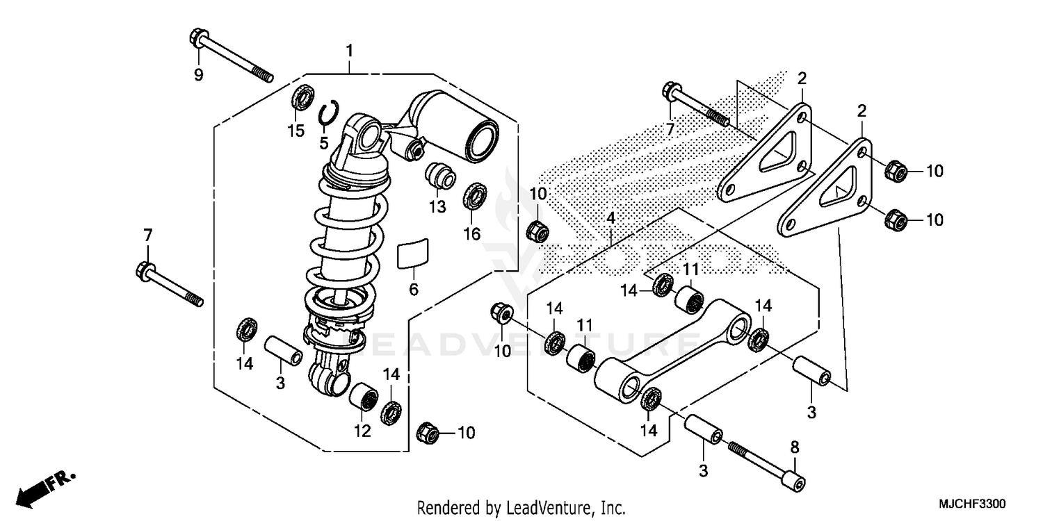 REAR SHOCK ABSORBER (1)