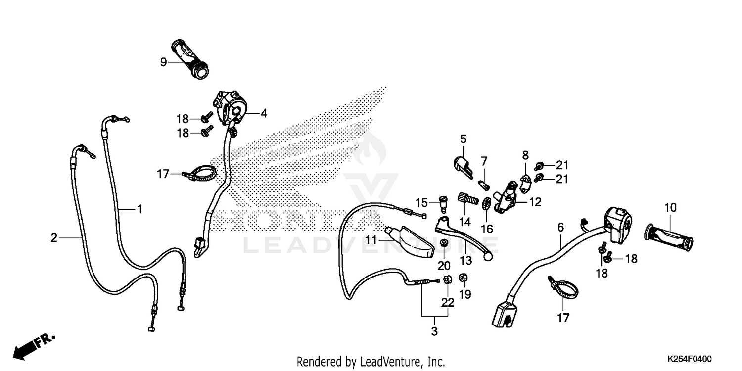 HANDLE LEVER@SWITCH@CABLE