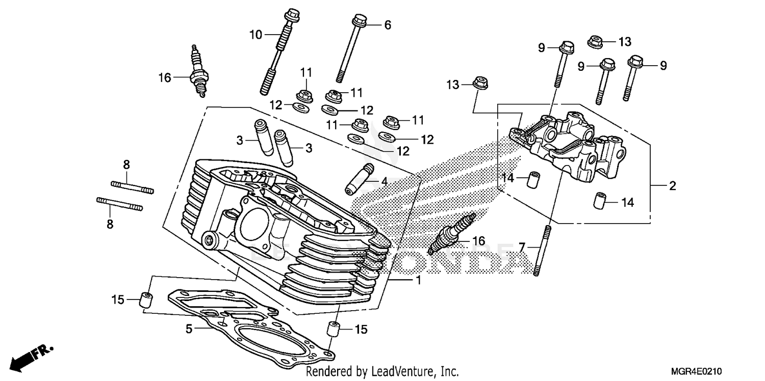 REAR CYLINDER HEAD