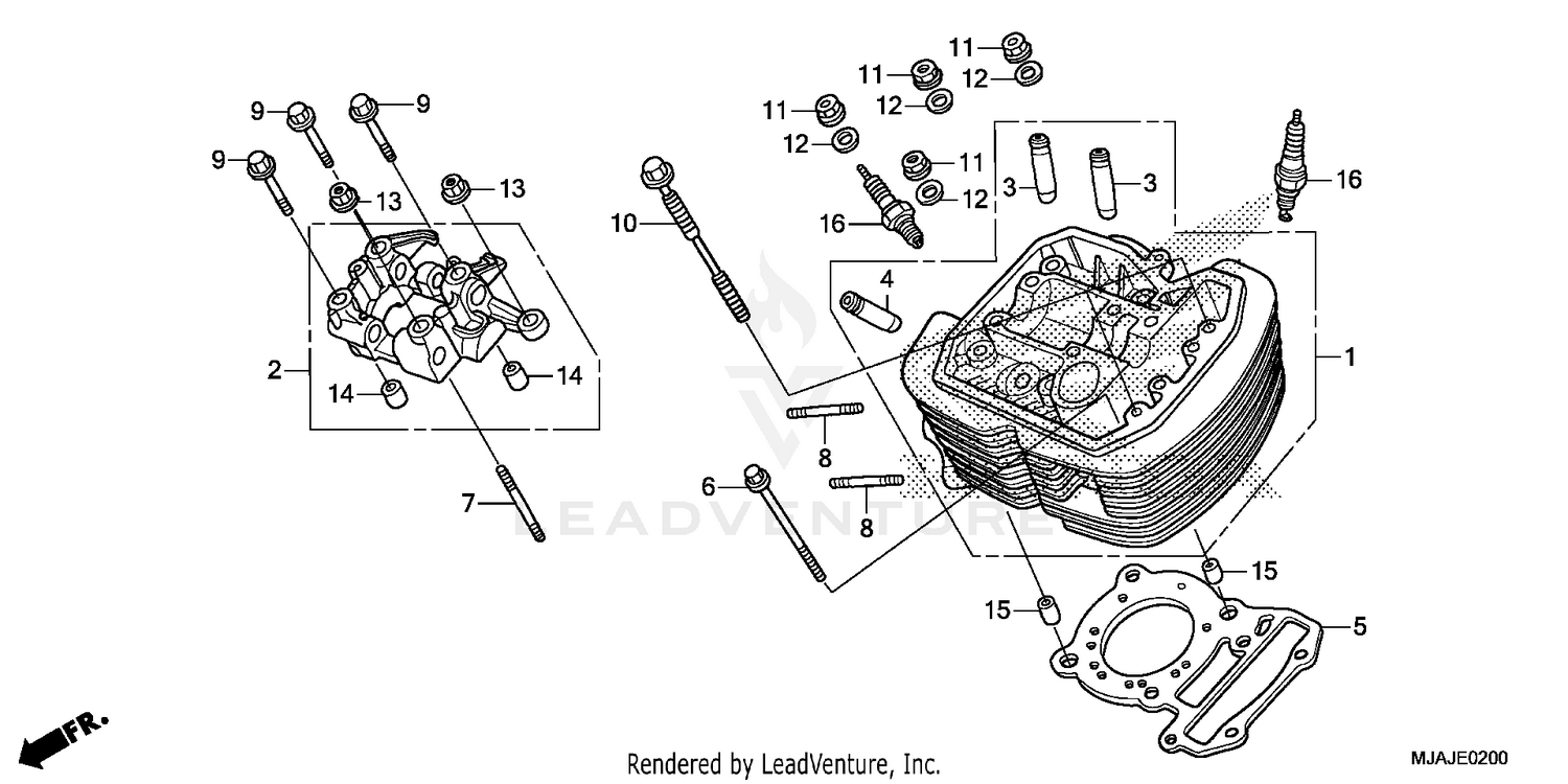 FRONT CYLINDER HEAD