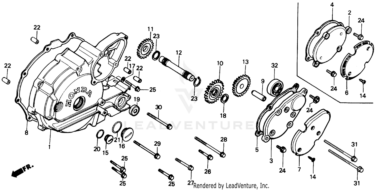 LEFT CRANKCASE COVER