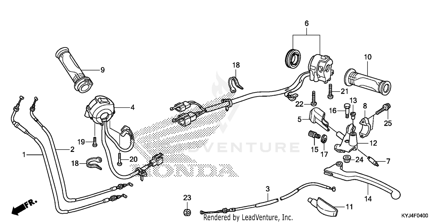 HANDLE LEVER@SWITCH@CABLE