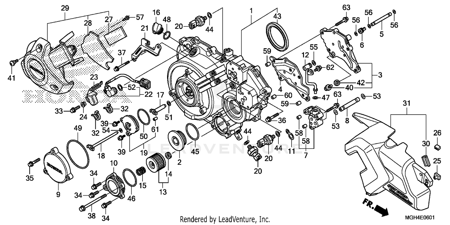 RIGHT CRANKCASE COVER (2)