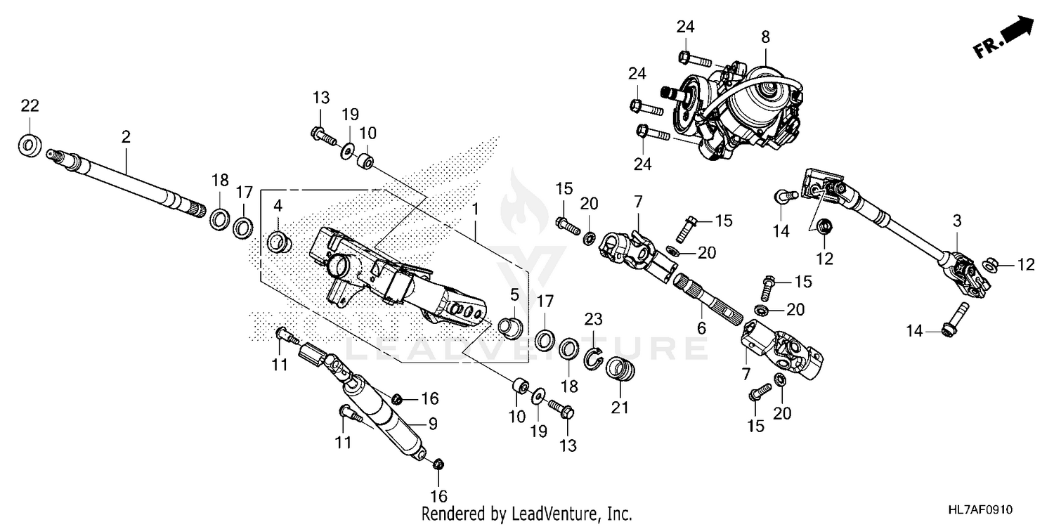 STEERING SHAFT@STEERING  COLUMN