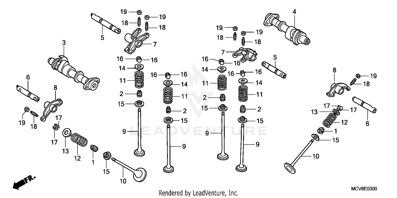 CAMSHAFT + VALVE