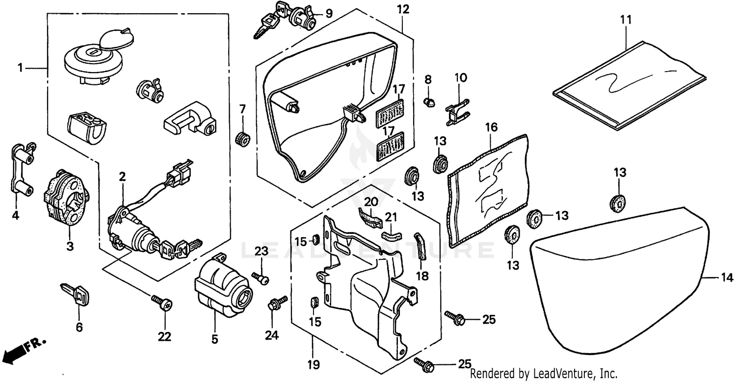 SIDE COVER + KEY SET