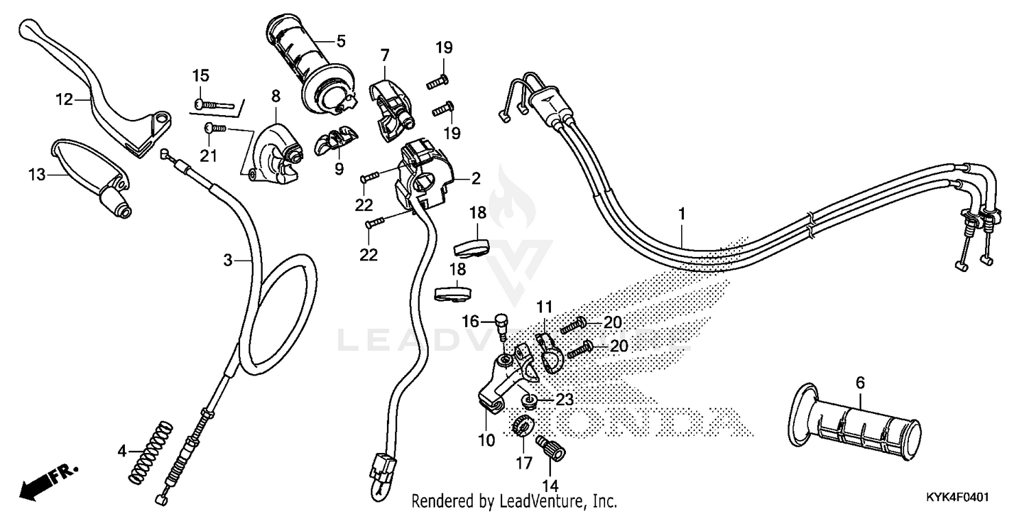 HANDLE LEVER@SWITCH@CABLE (2)