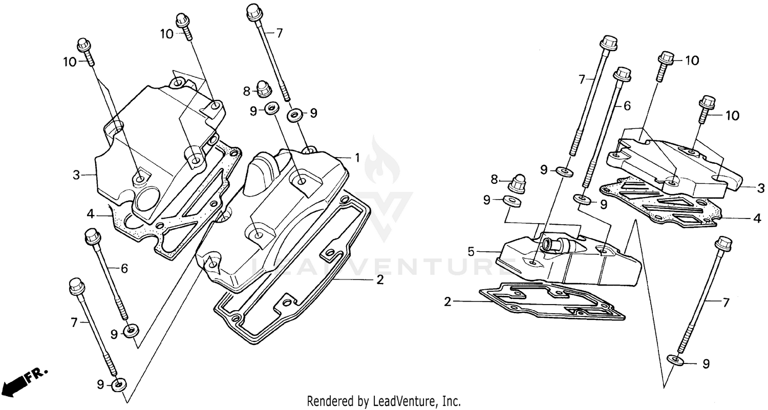 VT1100C CYLINDER HEAD COVER