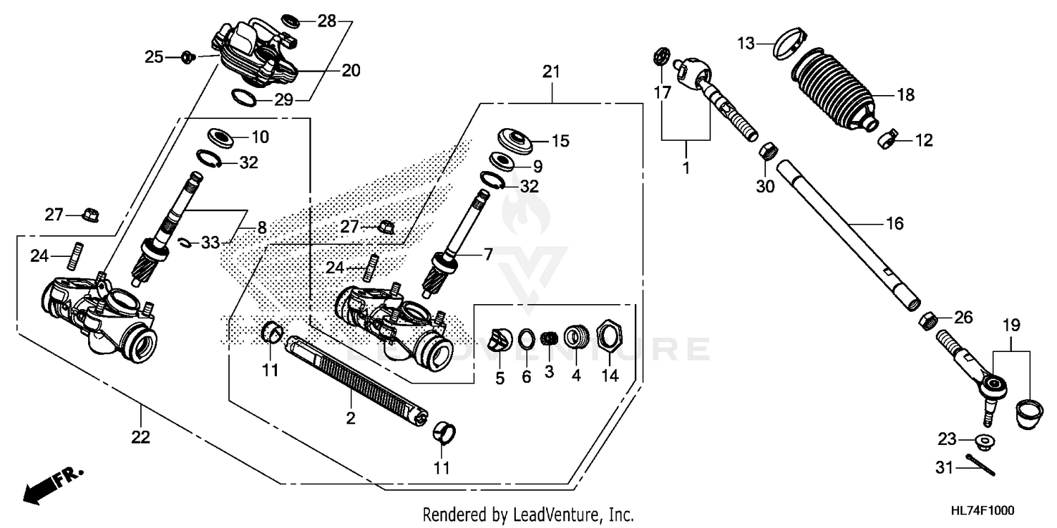 STEERING GEAR BOX@TIE ROD