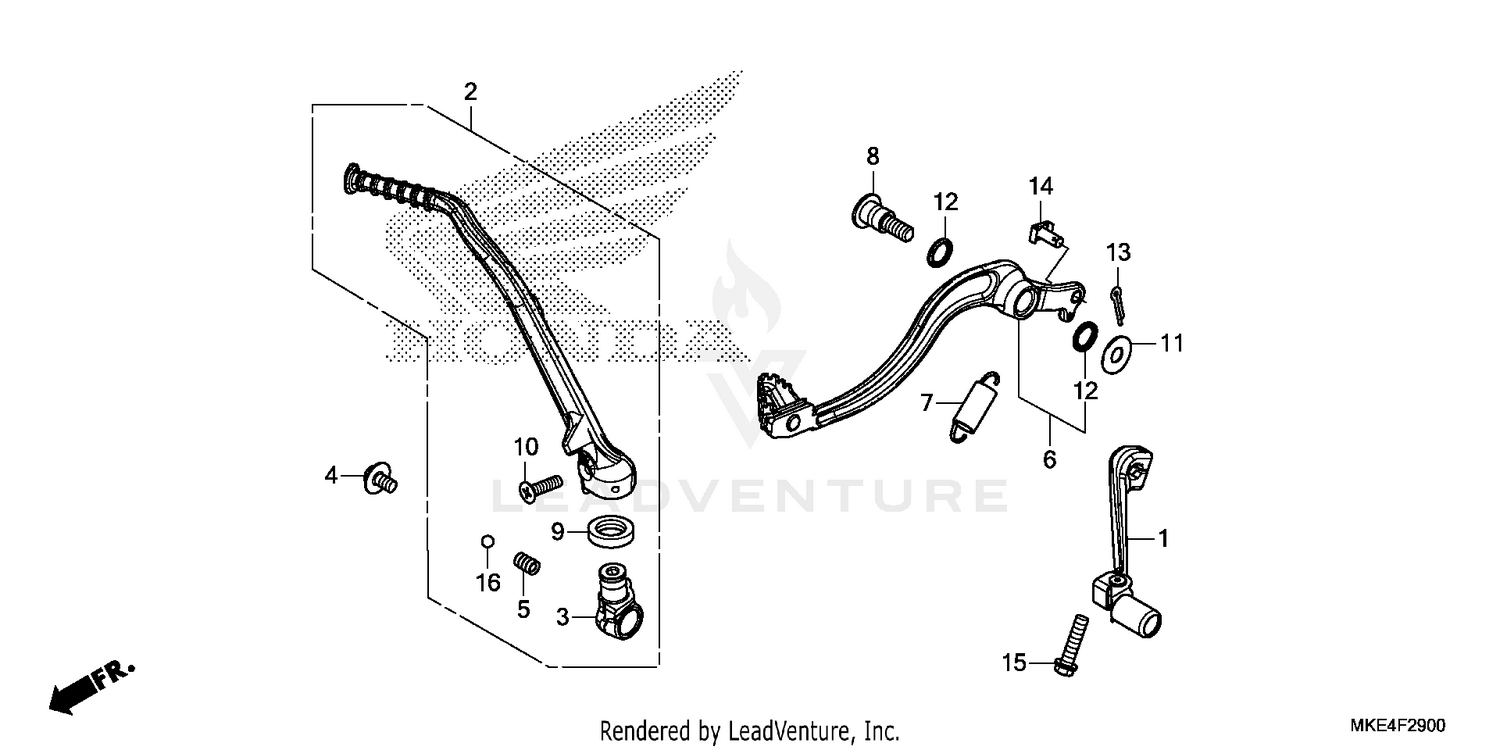 PEDAL@KICK STARTER ARM