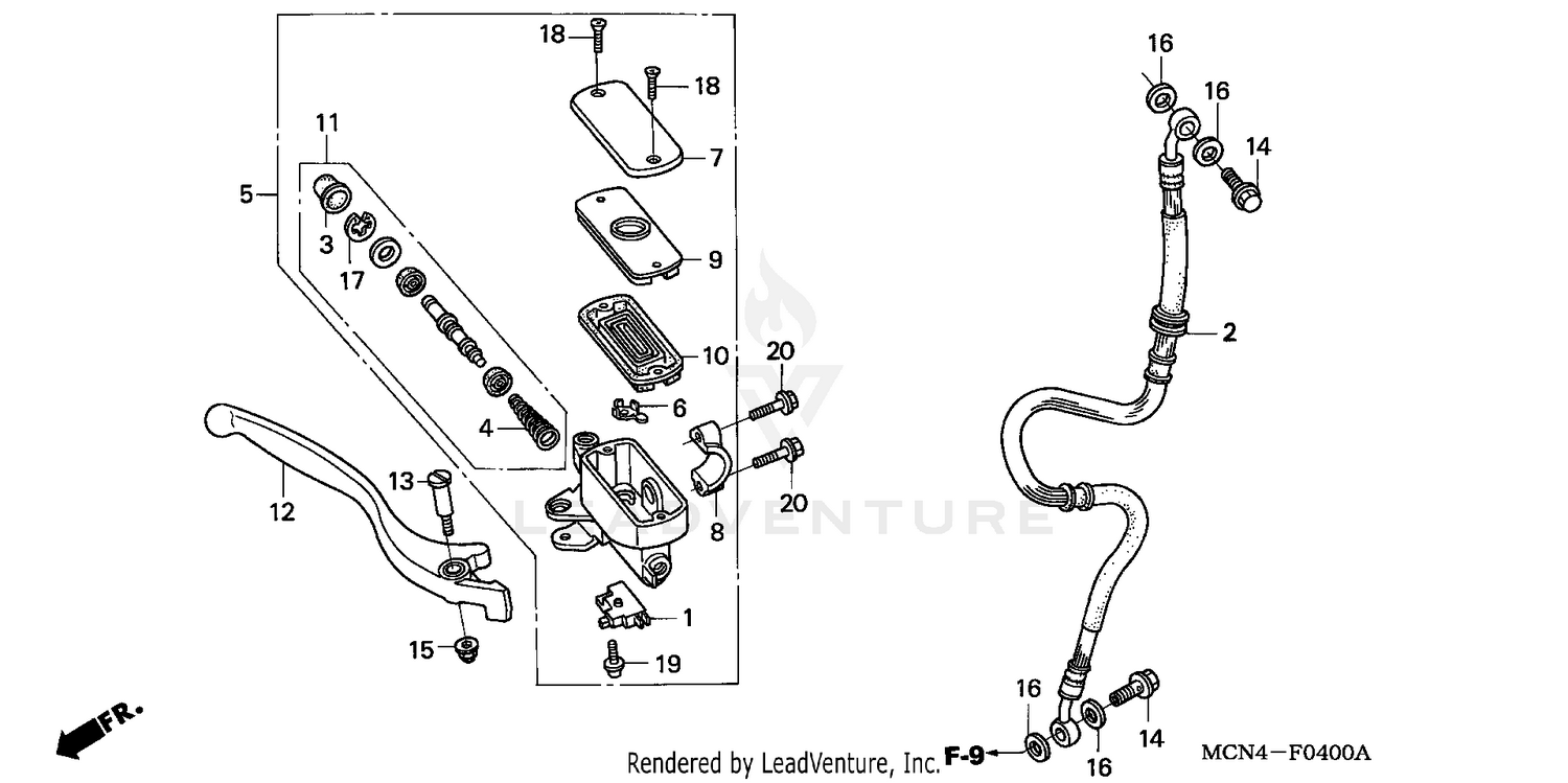 FRONT BRAKE MASTER CYLINDER