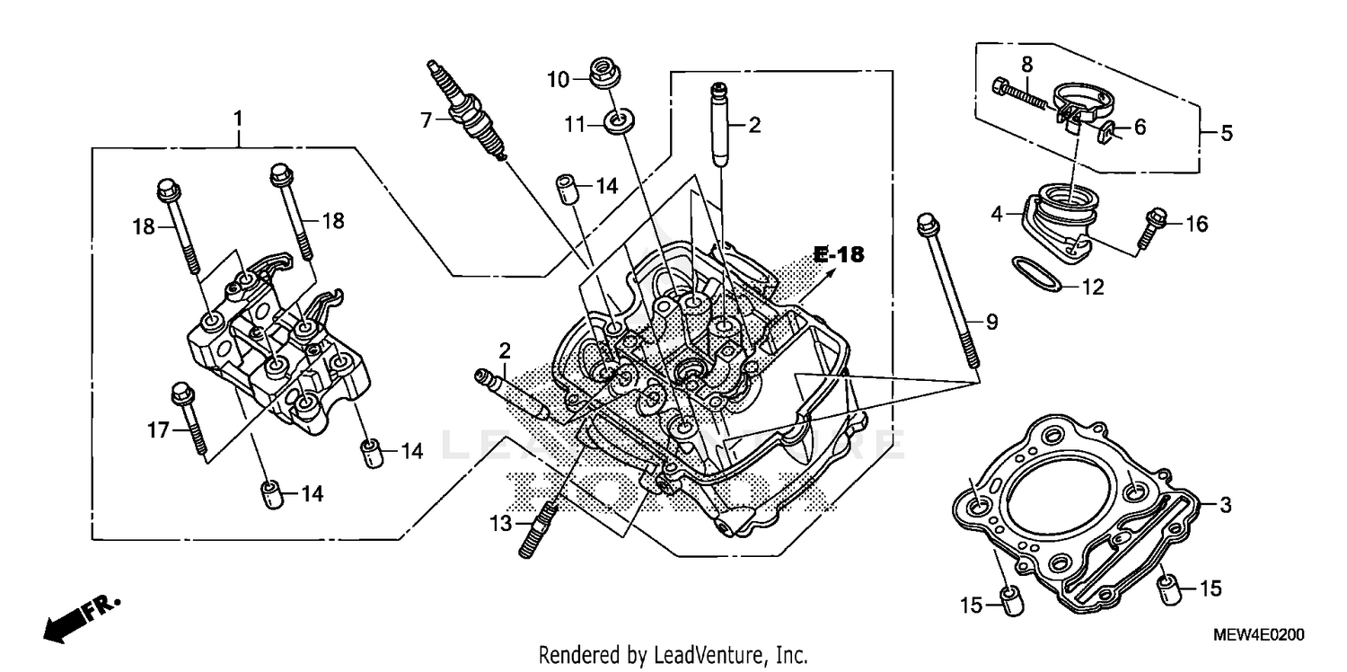 FRONT CYLINDER HEAD
