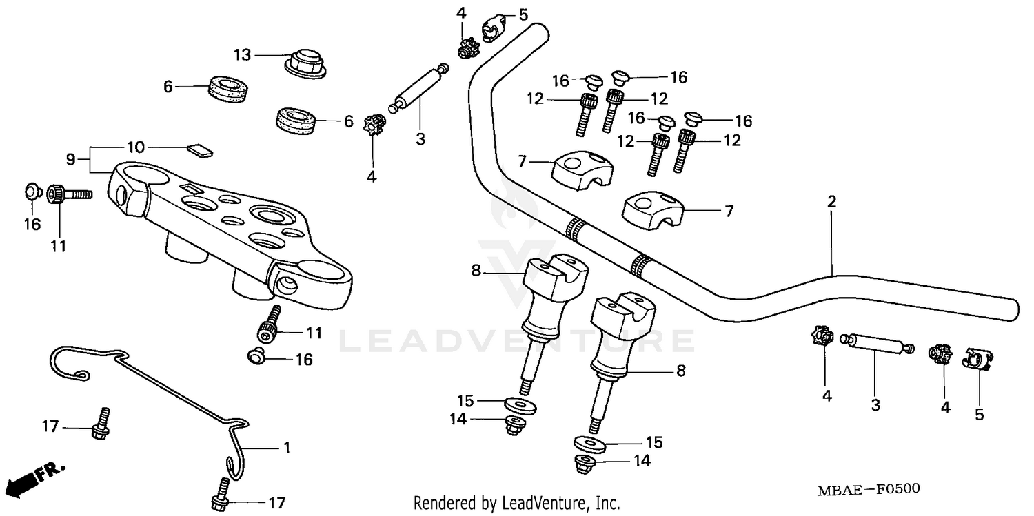 HANDLEBAR + TOP BRIDGE