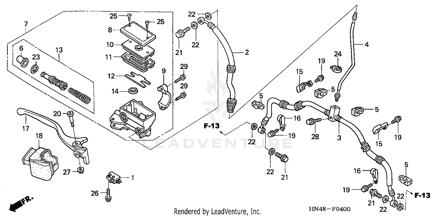 FRONT BRAKE MASTER CYLINDER