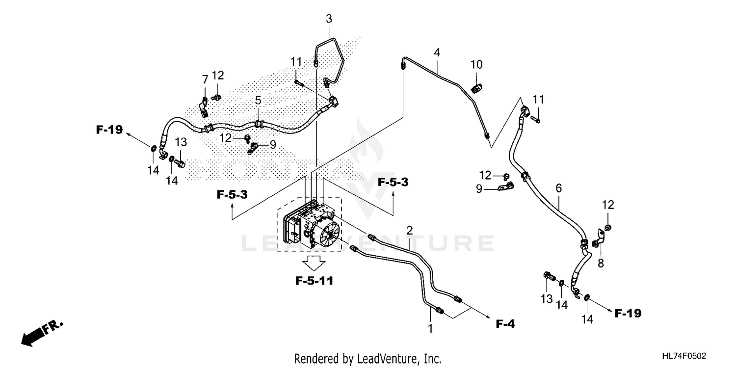 FRONT BRAKE PIPE@FRONT   BRAKE HOSE (2)