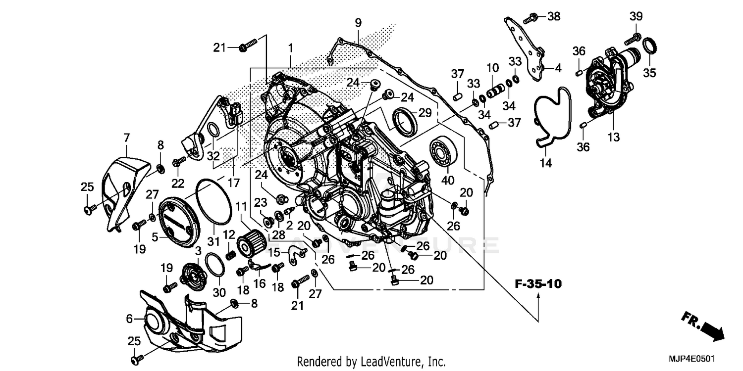 RIGHT CRANKCASE COVER (2)