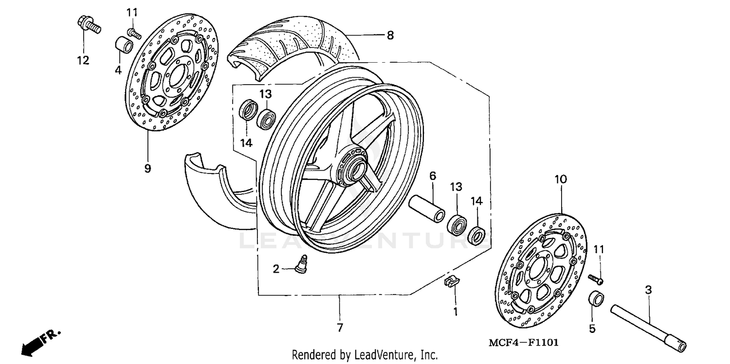 FRONT WHEEL ('02-'05)