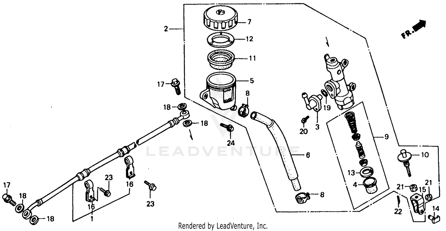 REAR BRAKE MASTER CYLINDER