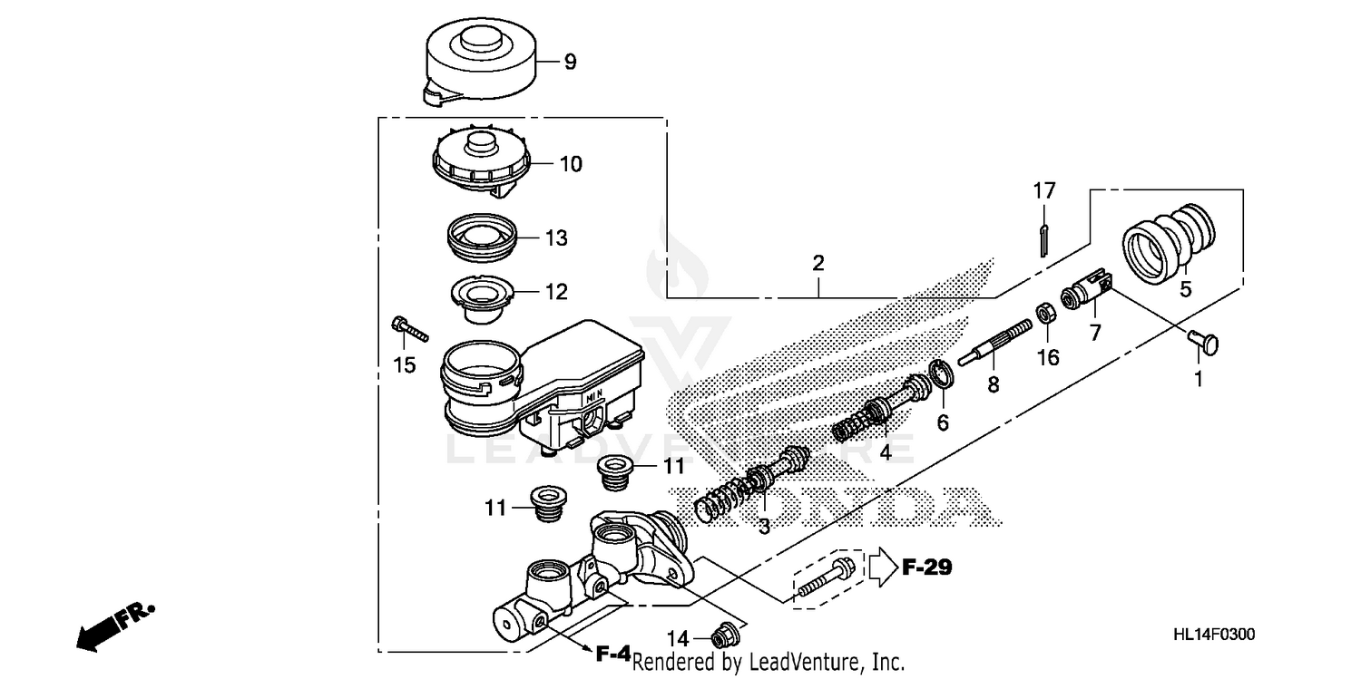 FRONT BRAKE MASTER CYLINDER