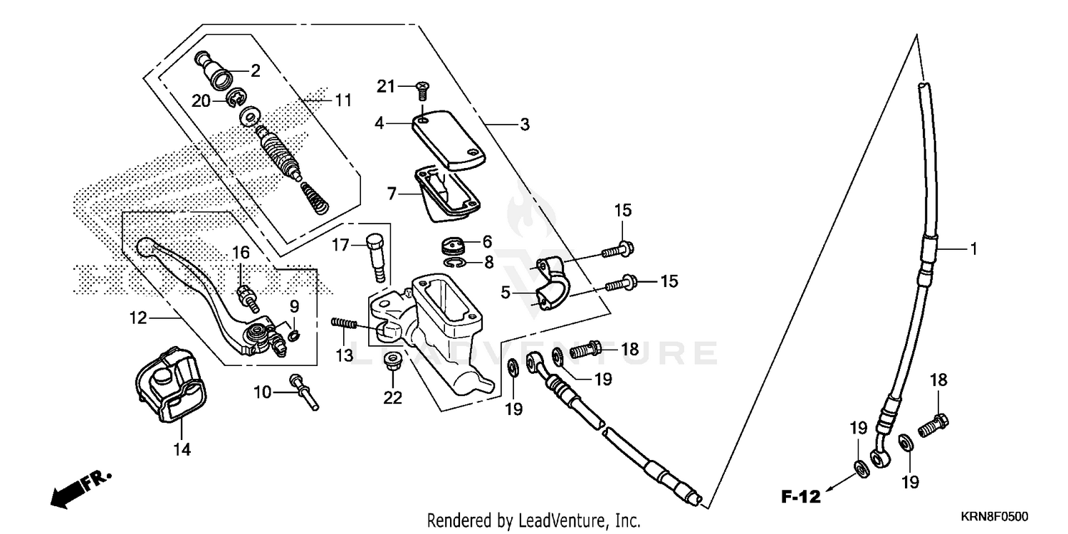 FRONT BRAKE MASTER       CYLINDER