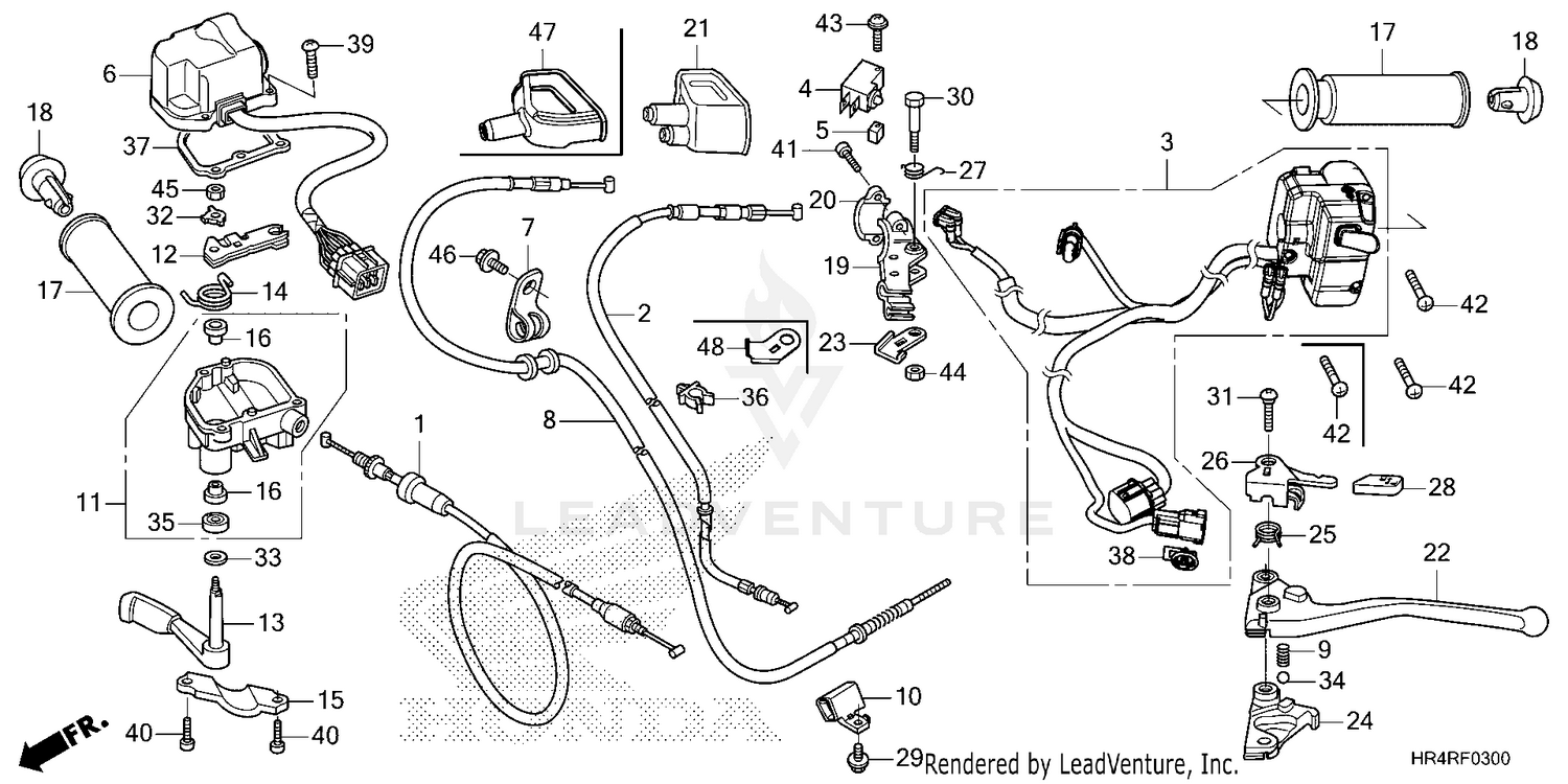 HANDLE LEVER@SWITCH@CABLE