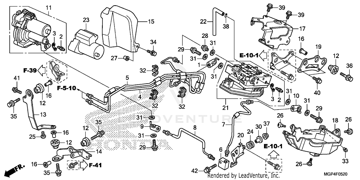 FRONT POWER UNIT@FRONT   VALVE UNIT