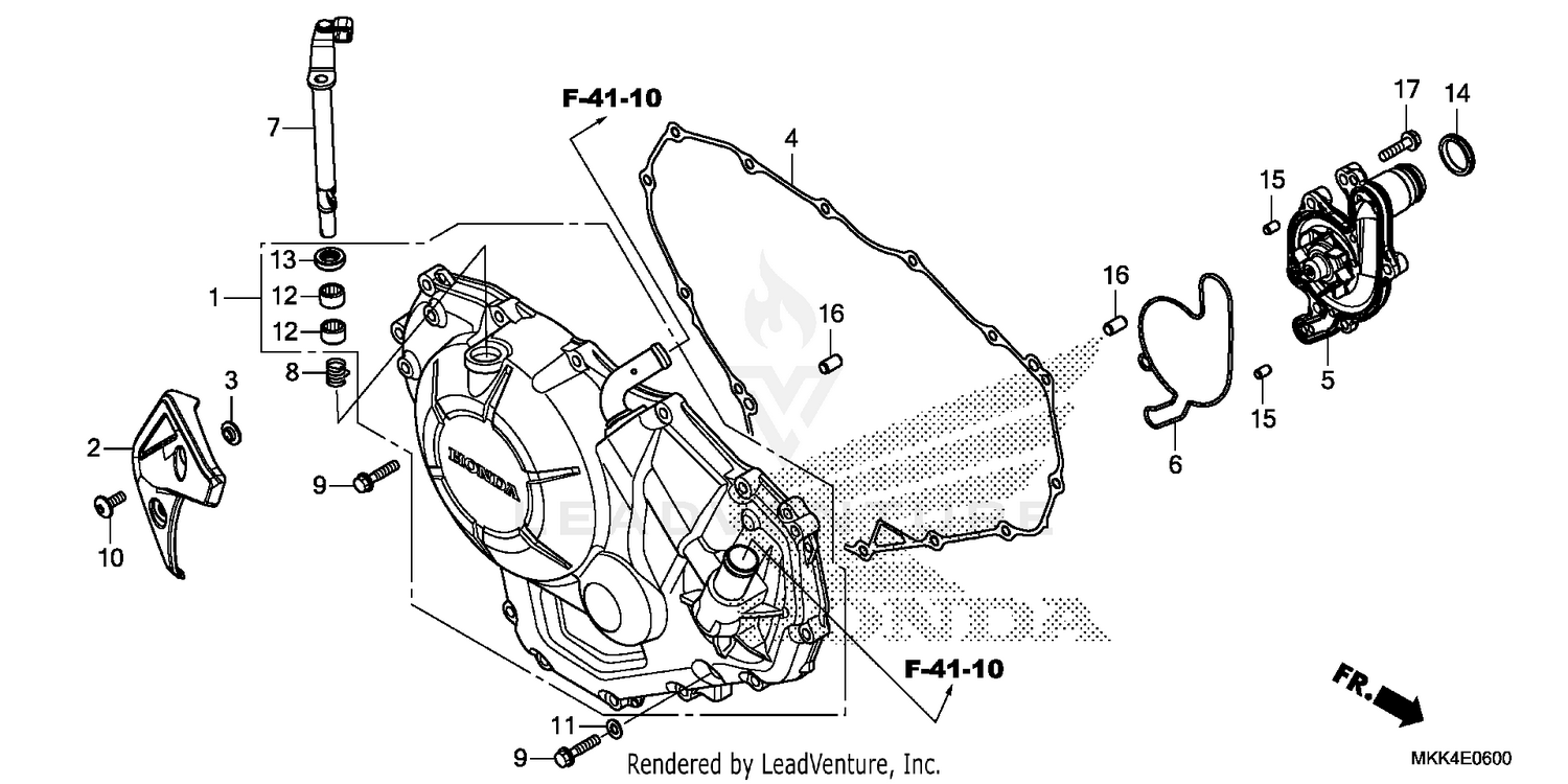 RIGHT CRANKCASE COVER    (1)