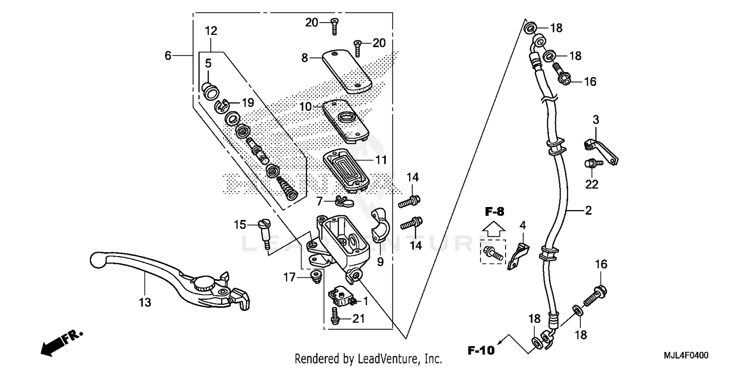 FRONT BRAKE MASTER CYLINDER (1)