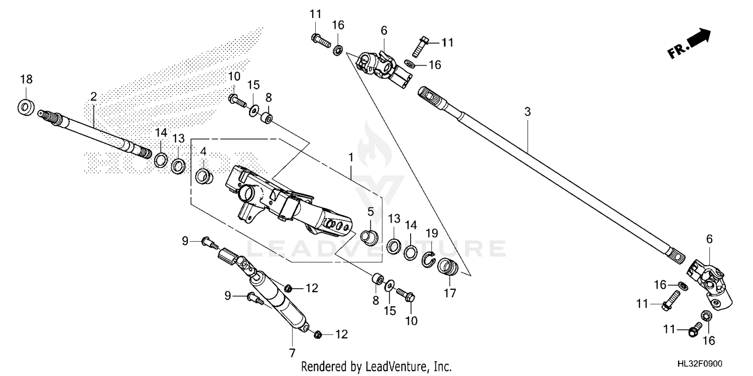 STEERING SHAFT@STEERING  COLUMN (1)