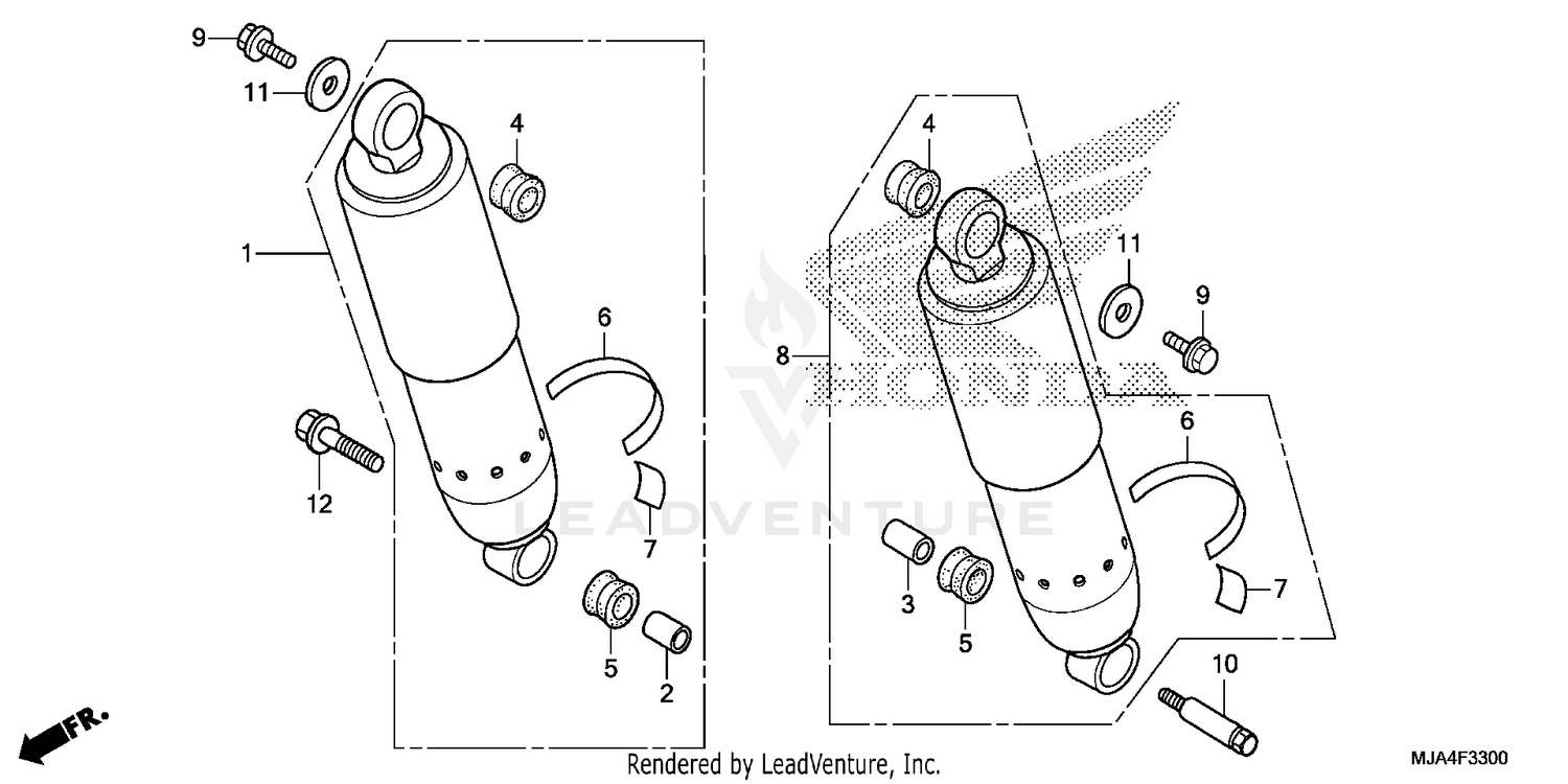 REAR SHOCK ABSORBER (1)