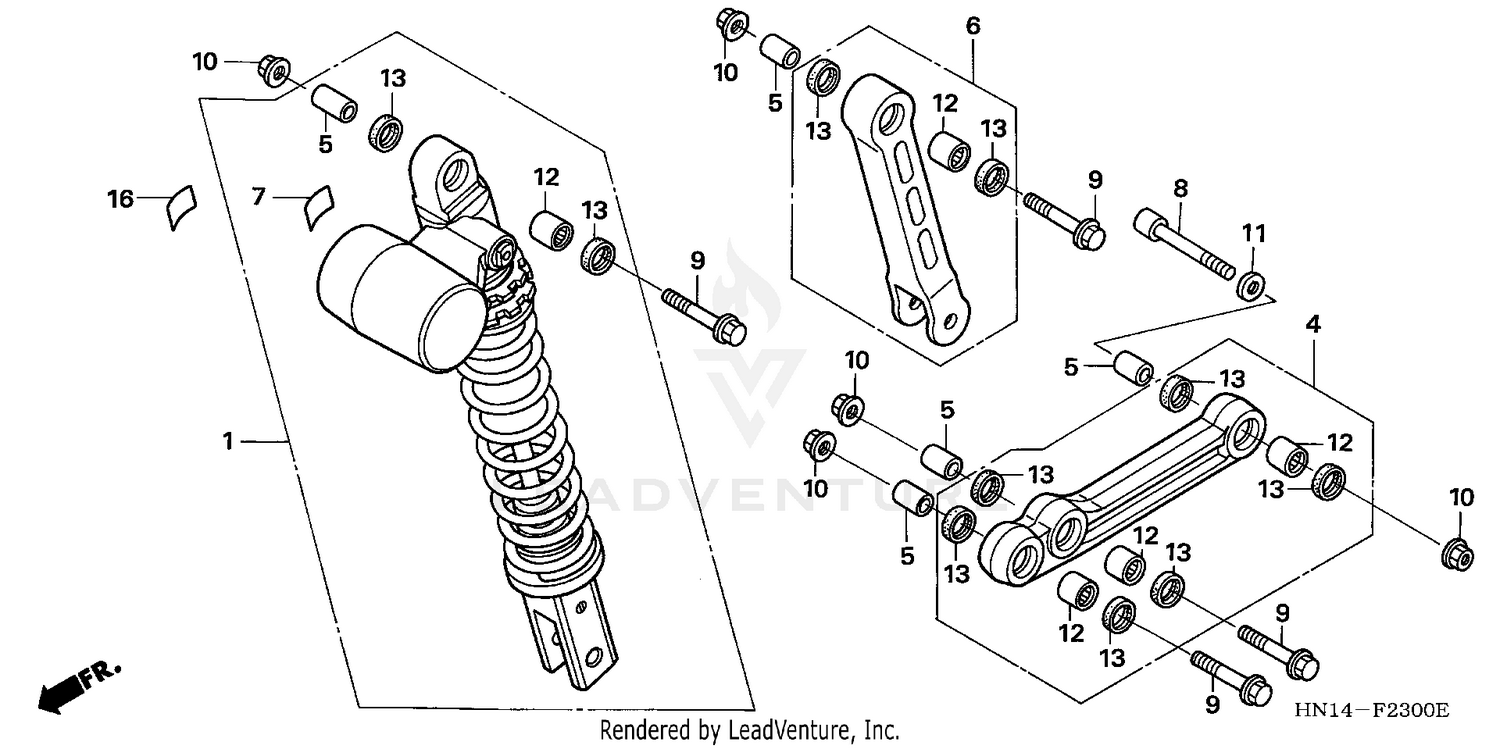REAR SHOCK ABSORBER