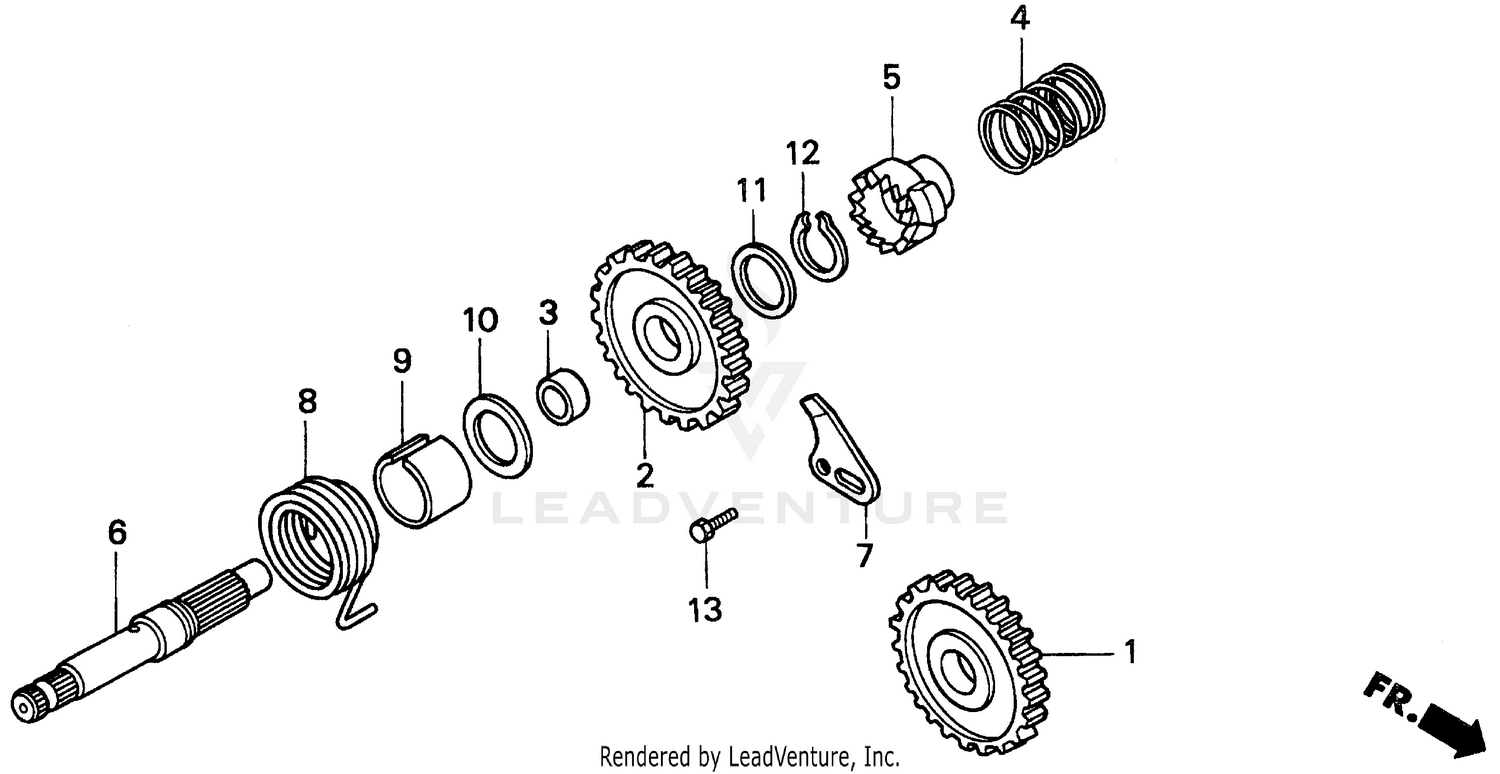 KICK STARTER SPINDLE