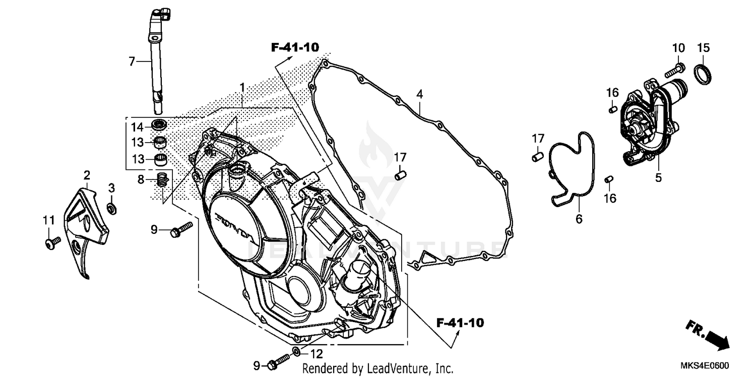 RIGHT CRANKCASE COVER    (1)