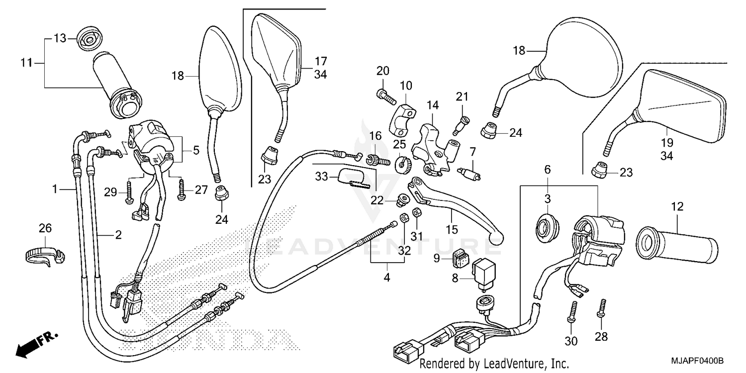 HANDLE LEVER@SWITCH@CABLE (1)