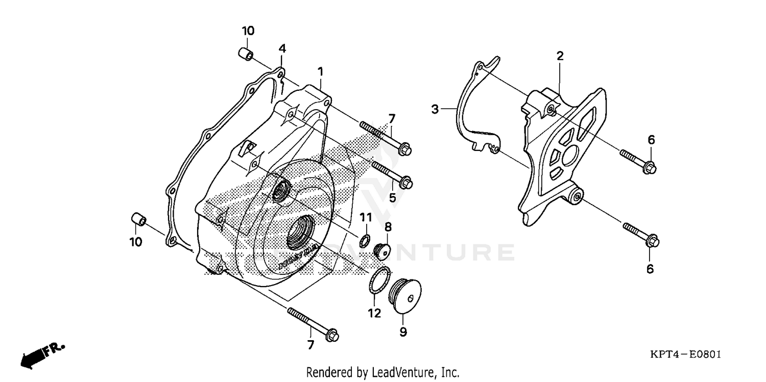 LEFT CRANKCASE COVER (2)