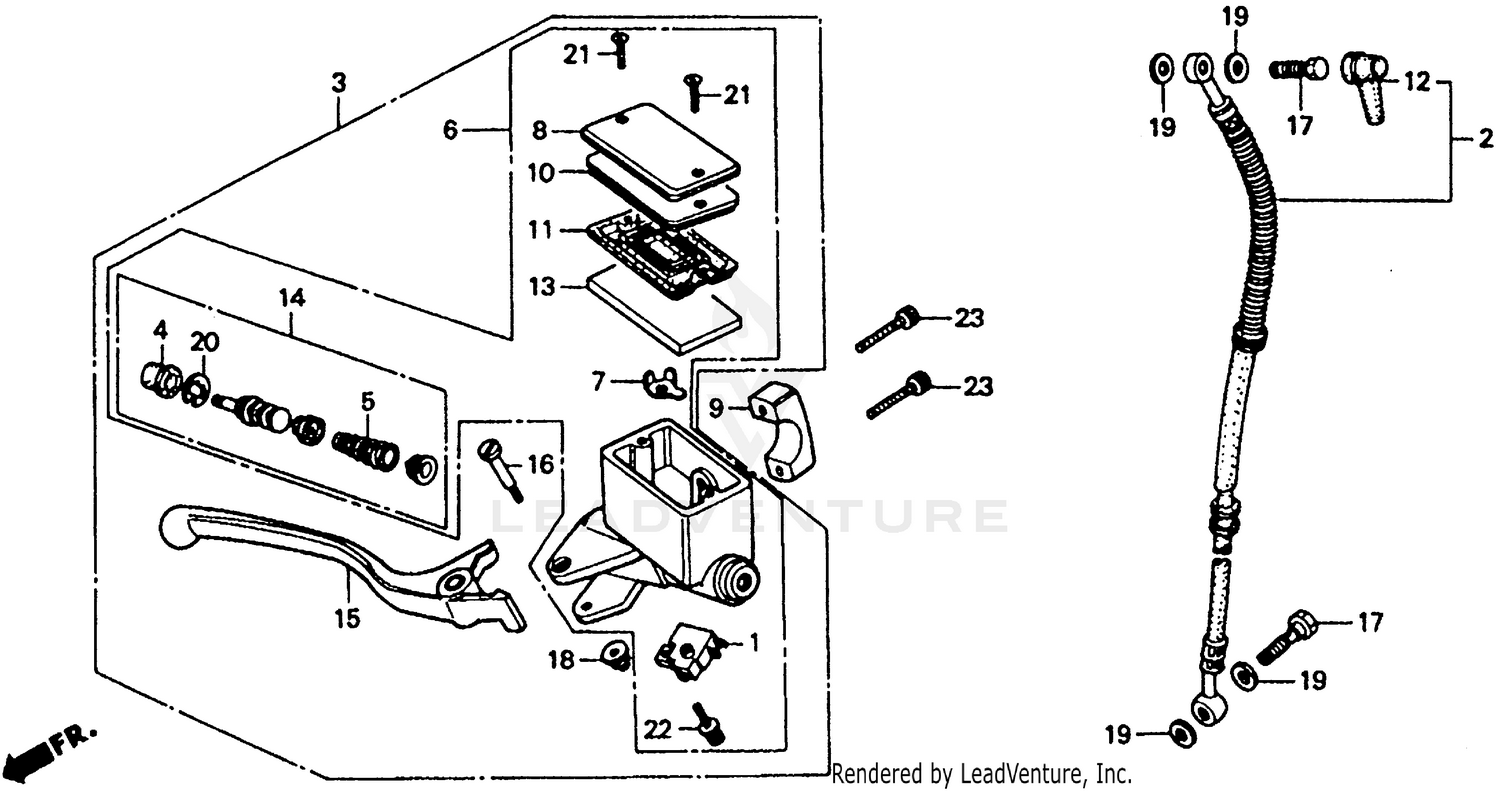 FRONT BRAKE MASTER CYLINDER